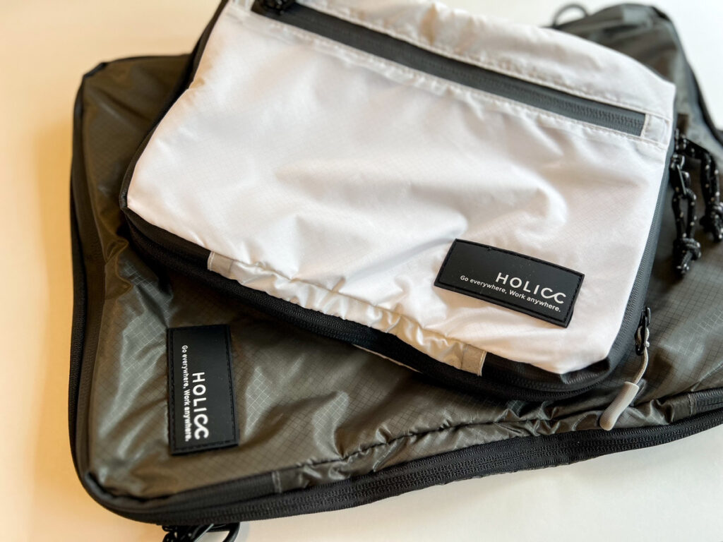 HOLICC Packbag＋のSサイズとLサイズ